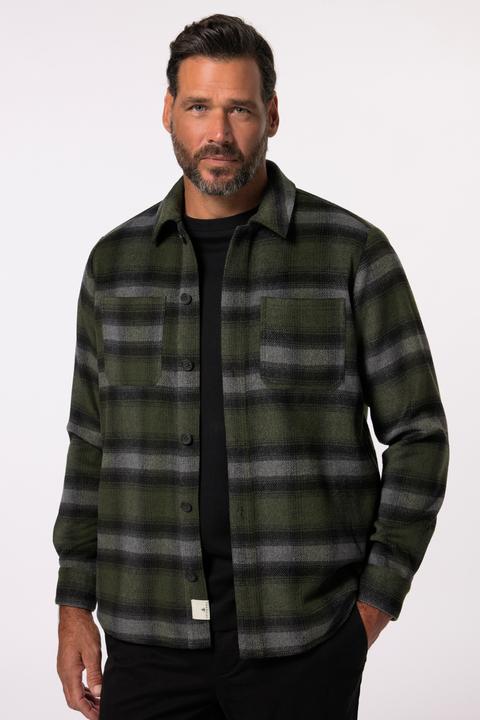 Actual product image JP1880 JP AWARE Overshirt, Karoflanell, recycelte Materialien, bis 7 XL (6XL)