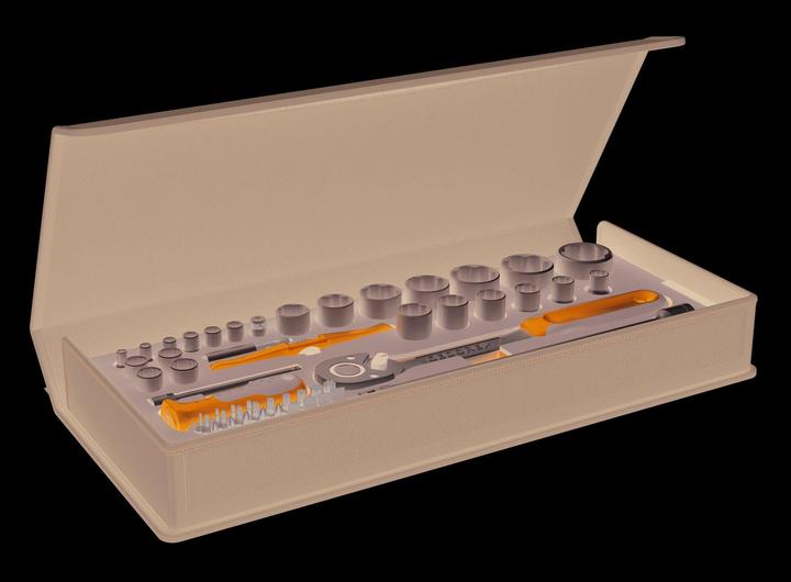 Produktbild Gedore TC 19-20-MU-10 Steckschlüssel-Satz 1/4"+1/2" 52-teilig (1/4")