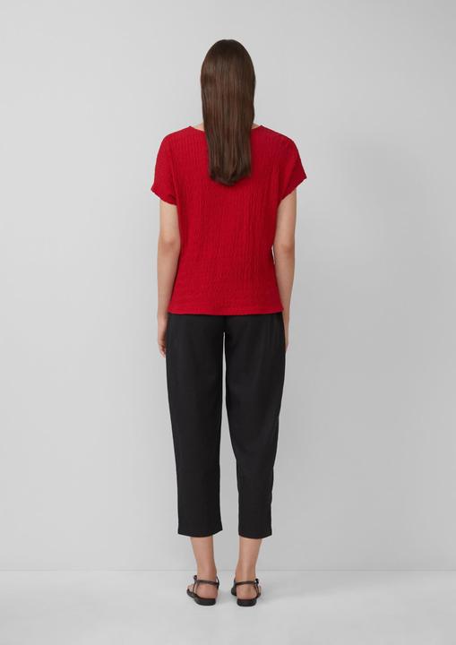 Immagine prodotto S.Oliver T-Shirt Strukturiertes T-Shirt aus Baumwollmix im Relaxed Fit (44)