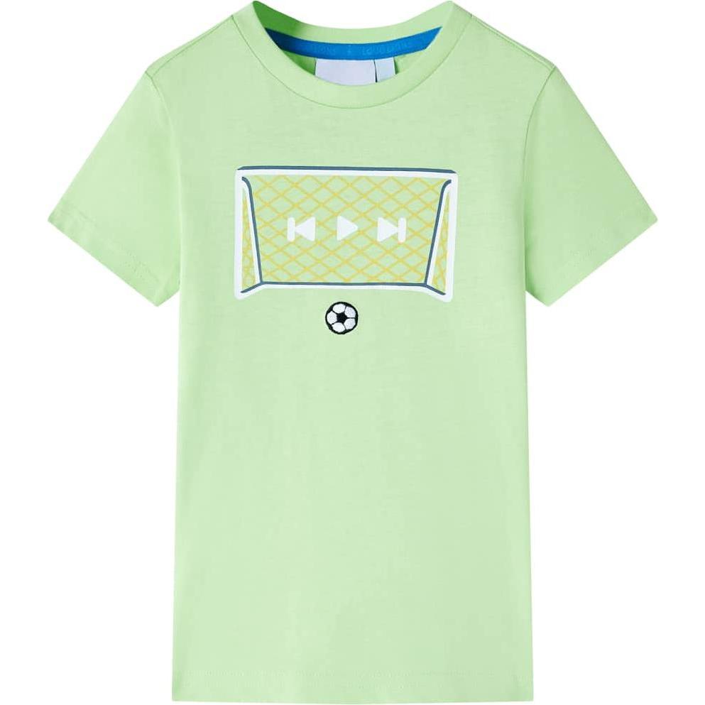VidaXL, Jungen, Shirt, Kinder-T-Shirt Lindgrün 116,Material: 100 % Baumwolle,Farbe, Grün, (116)
