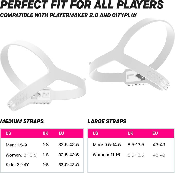Actual product image Playermaker Ersatzstraps Large (2er-Pack)