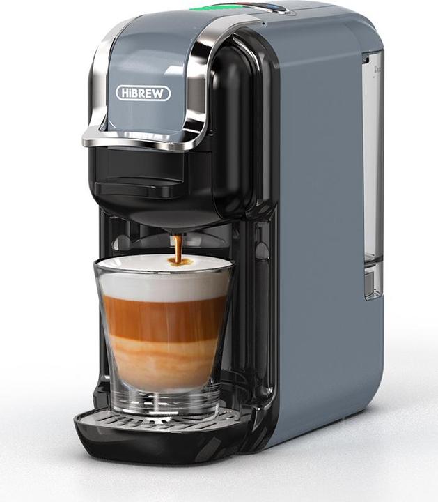 Productafbeelding HiBREW H2B 5-in-1 capsule coffee machine (gray) (E.S.E., NESCAFÉ Dolce Gusto, NESPRESSO Vertuo)