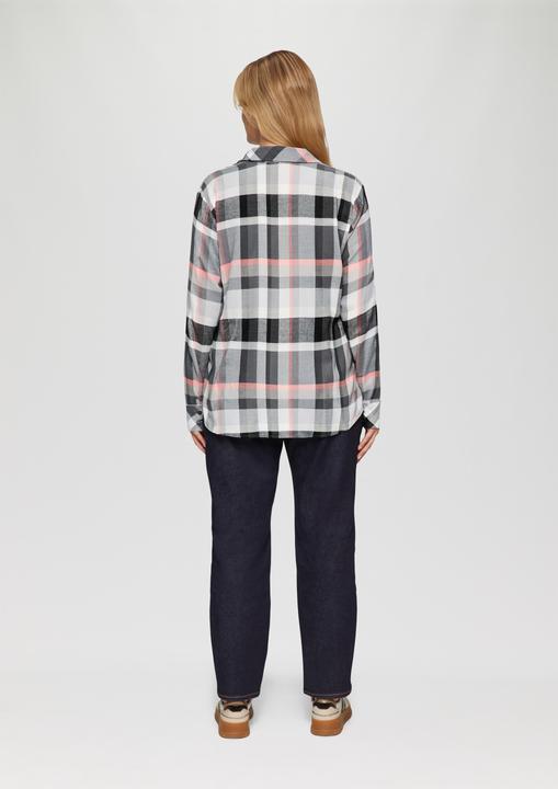 Produktbild S.Oliver Bluse Karierte Bluse mit Hemdkragen (50)