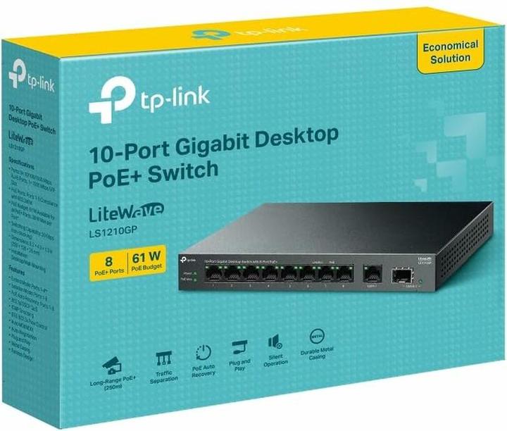 Produktbild TP-Link LS1210GP (9 Ports)