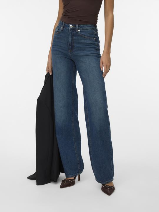 Actual product image Vero Moda VMTESSA Hohe Taille Weiter Beinschnitt Jeans Weit geschnitten (W25/L32)
