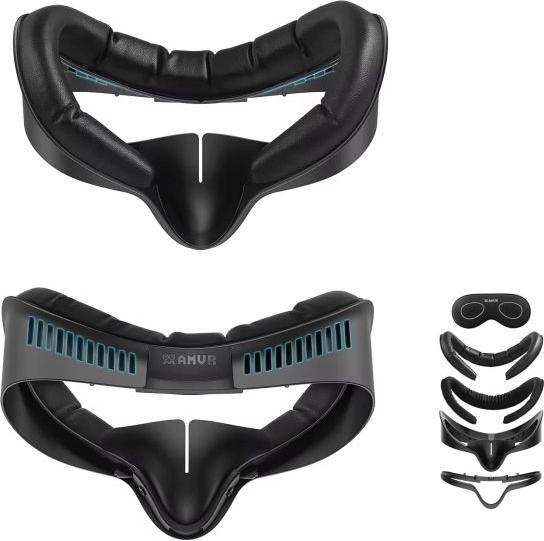 AMVR Meta Quest 3S Silikon Gesichts Polster – Elite-Maske schmal
