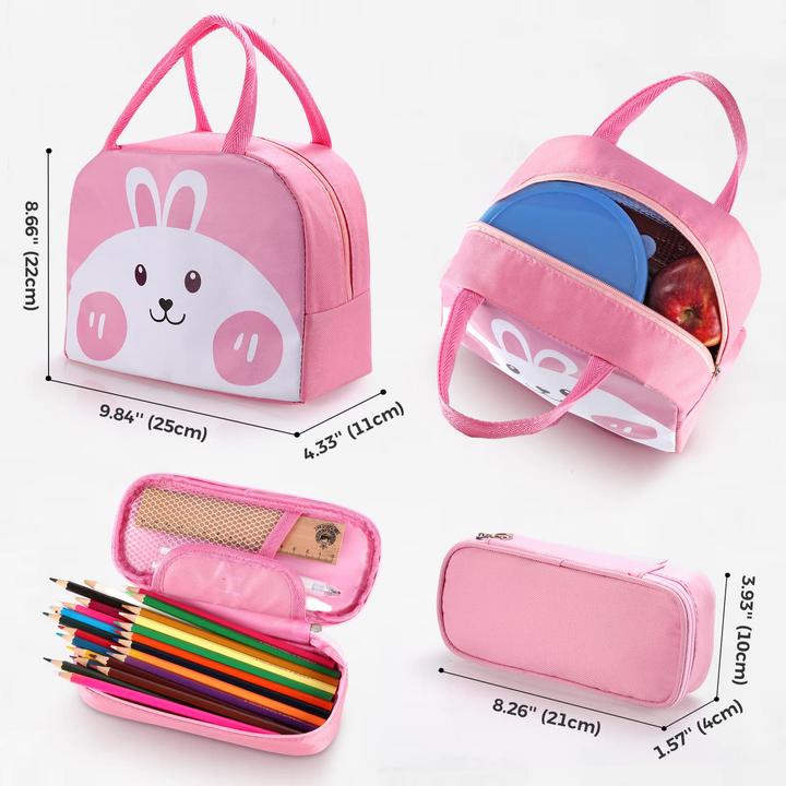 Produktbild Only-Bags.Store Rucksäcke Daypack Schulranzen, Grundschule Mittelschule Tasche Schulranzen Set Federmäppchen