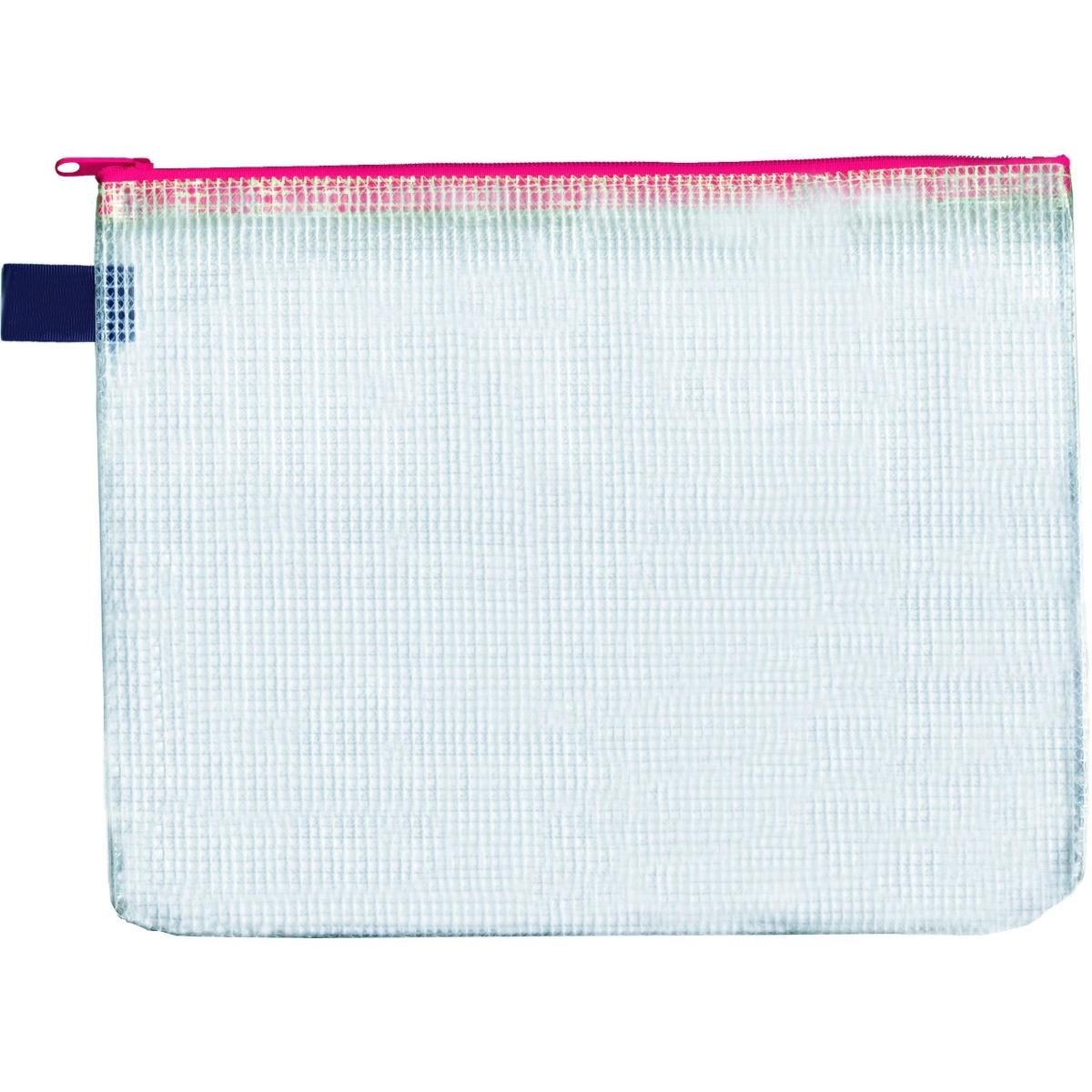 Foldersys, Ordner, Reissverschlussbeutel B6 transparent/rot 0,15 mm (B6, 1 x)