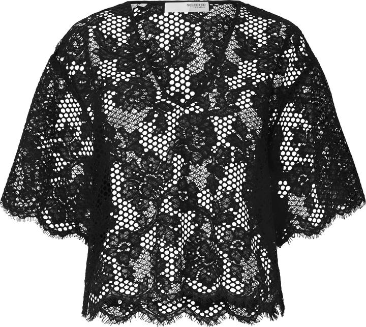 Immagine prodotto Selected Femme Top in pizzo con vestibilità cropped (38)