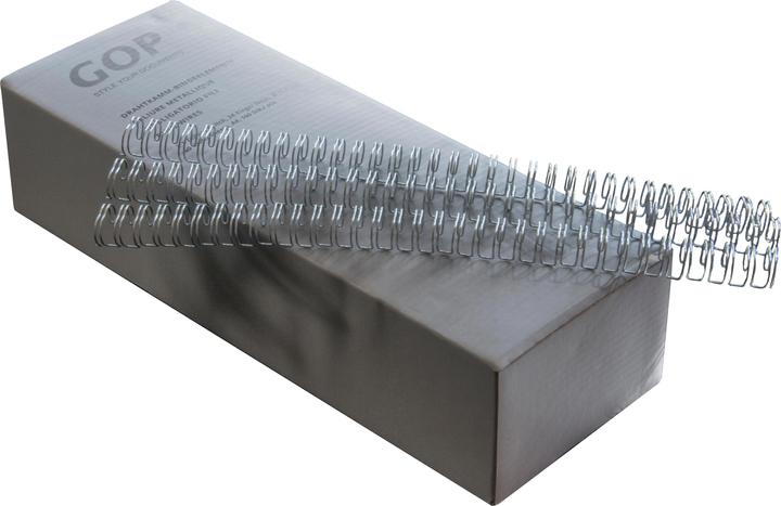 Produktbild GOP Drahtkamm-Bindeelement 3:1 A4 020476 11mm, silber 100 Stück