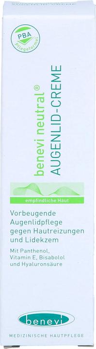 Produktbild Benevi NEUTRAL Augenlid-Creme, 15 ml Creme (Augenpflege Crème, 15 ml, Tag)