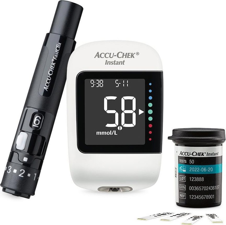 Actual product image Accu-Chek Set mmol/L incl. 1x 10 tests (Glucose monitors)