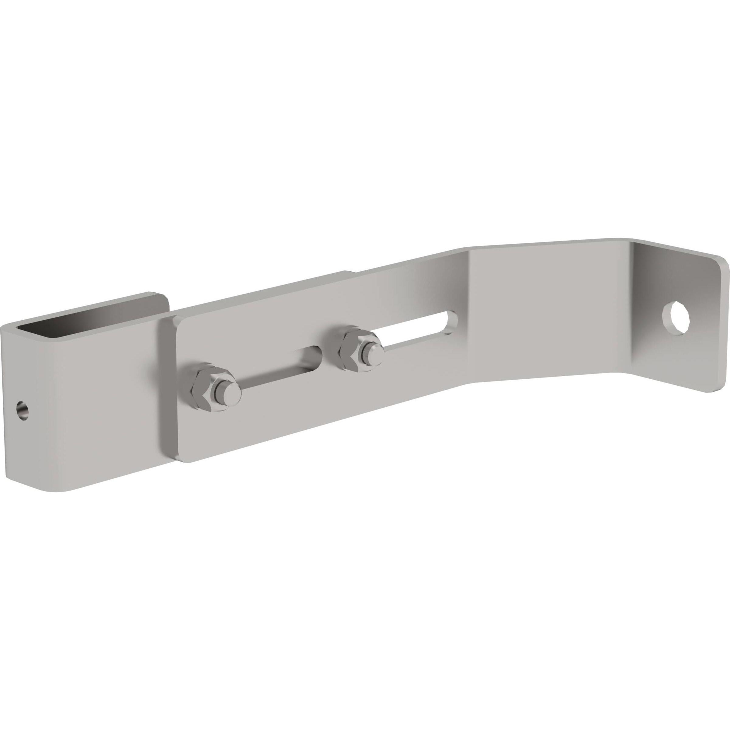 Munk, Scala a pioli, Staffa a muro, regolabile, in acciaio inox f. scala ad albero