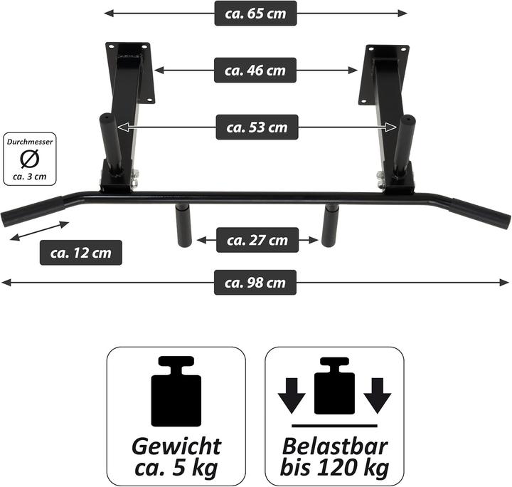 Produktbild Maxxiva Klimmzugstange für Deckenmontage