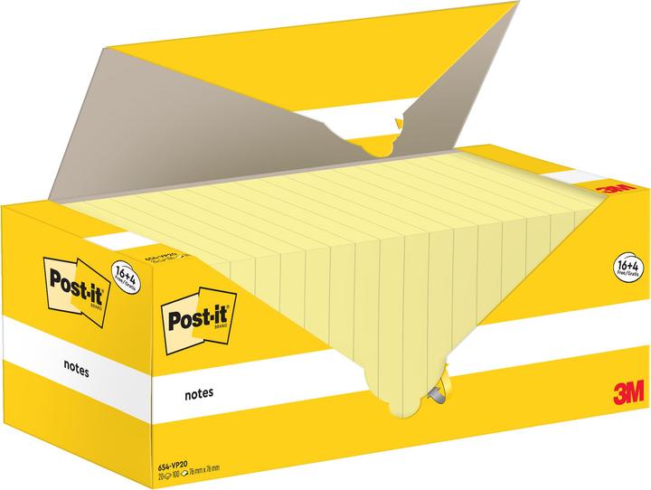 Immagine prodotto Post-it Haftnotzien 16 + 4 (76 x 76 mm)