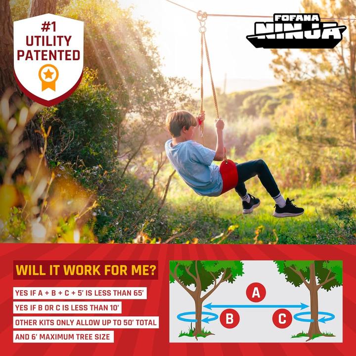 Actual product image Fofana Ninja Warrior Obstacle Course - 45 pieces (20 m)