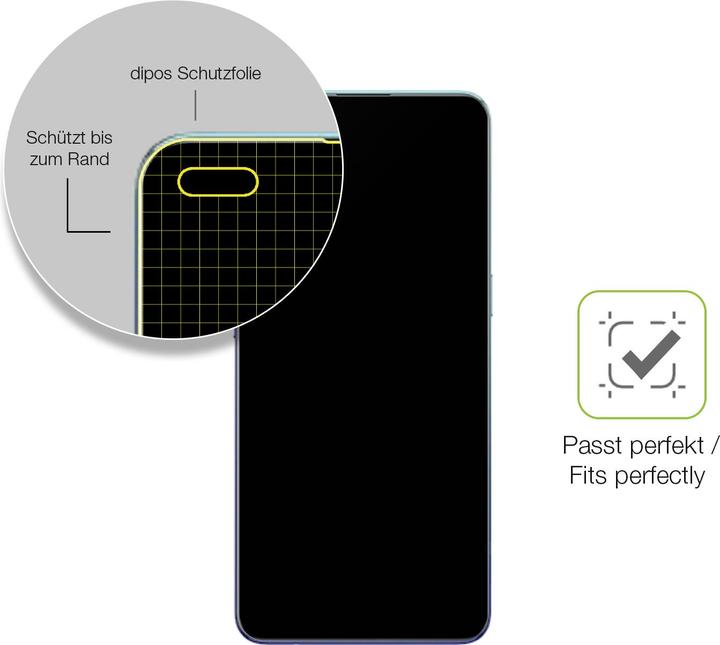 Image du produit Dipos Film de Protection d’écran Full-Cover Anti-reflet (1 pcs, Oppo Reno 3 Pro)