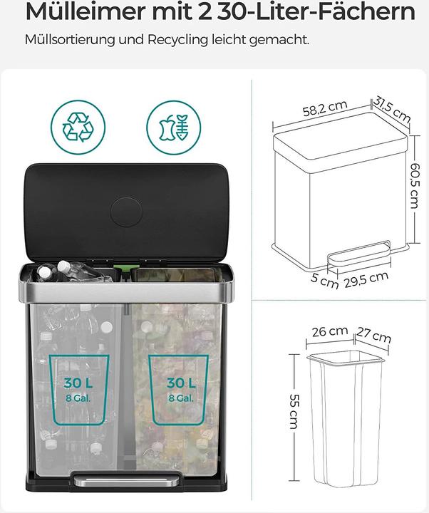 Immagine prodotto Songmics Sarah (60 l)