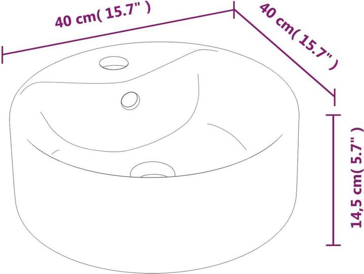 Actual product image vidaXL Fernanda (400 mm, 400 mm)