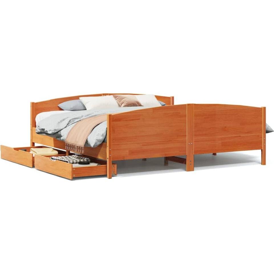 VidaXL, Bett, Bett ohne Matratze 180x200 (180 x 200 cm)