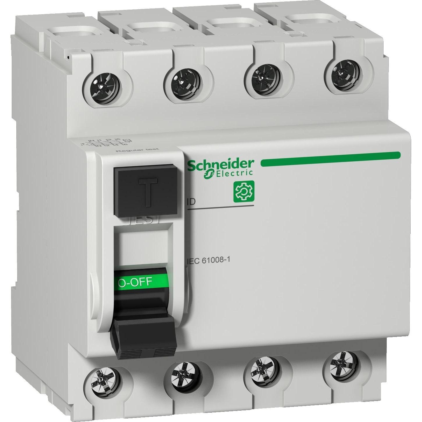 Schneider Electric, Schutzschalter, M9R35463 M9 ID 4P 63A 300MA A-SI FI-Schutzschalter