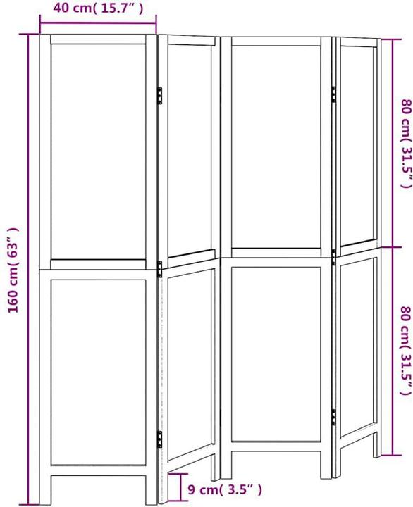 Immagine prodotto vidaXL Paravent