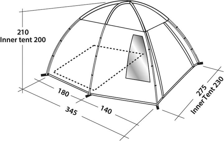 Actual product image Easy Camp Huntsville Dome Tent (Dome tent, 3 persons)
