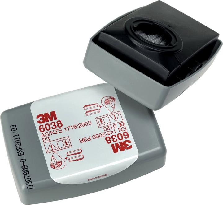 3M Partikelfilter mit Aktivkohle, P3R 6038 20 St. (P3 R, 20 x)