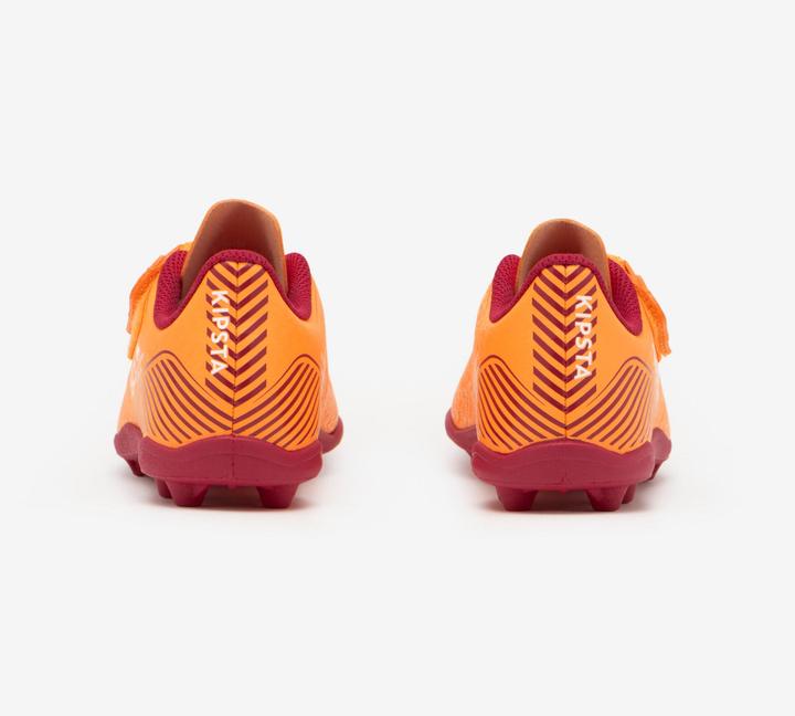 Image du produit Kipsta Chaussures de football à crampons MG pour enfants avec fermeture velcro - 160 Easy orange (34)