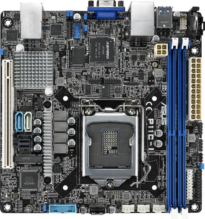 Produktbild ASUS P11C-I S1151 C242 ITX (LGA 1151, Intel C242, Mini-ITX)