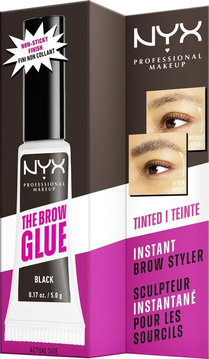 Immagine prodotto NYX Professional Make-Up La colla per sopracciglia istantanea (Nero)