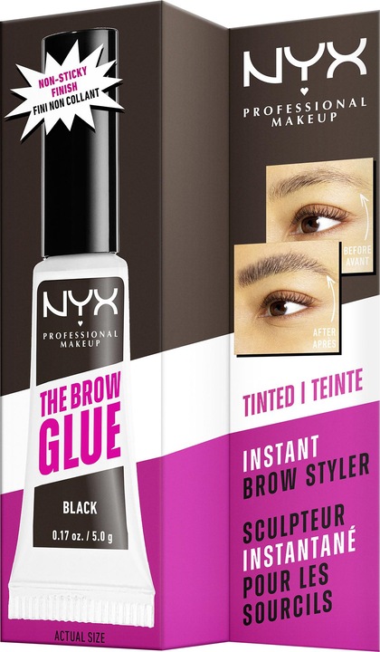 Actual product image NYX Professional Make-Up The Brow Glue Instant Styler (Black)