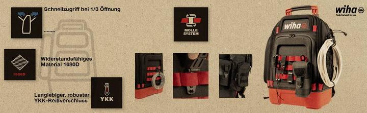 Immagine prodotto Wiha Zaino porta attrezzi elettrico (27 pezzi)