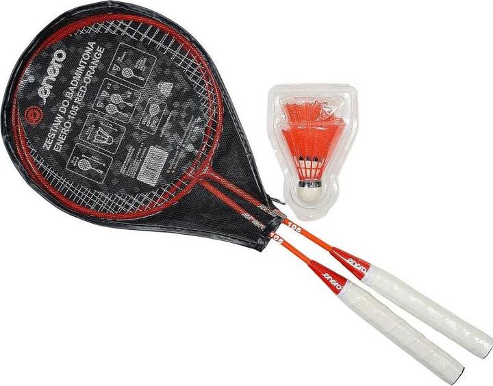 Actual product image Enero Zestaw Do Badmintona W Pokrowcu Red Orange 105