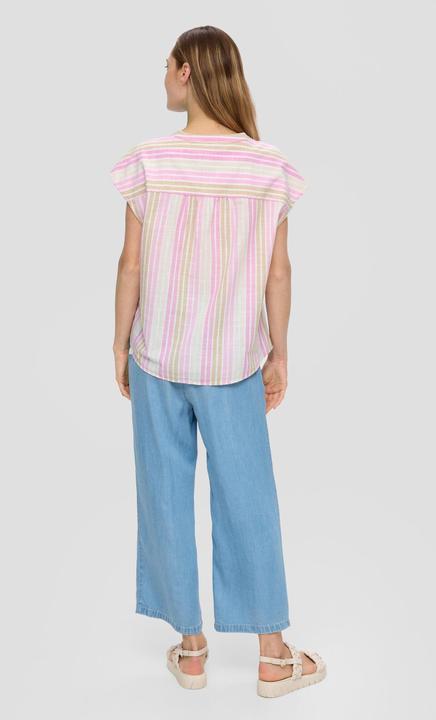 Produktbild S.Oliver Bluse Baumwollbluse mit Tunika-Ausschnitt im Relaxed Fit (32)