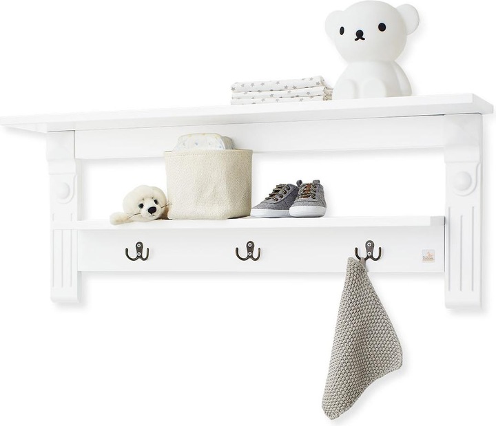 Produktbild Pinolino Kinderzimmer-Set 'Emilia' breit gross inkl. Wandregal, 4-tlg. (Kinderkleiderschrank)