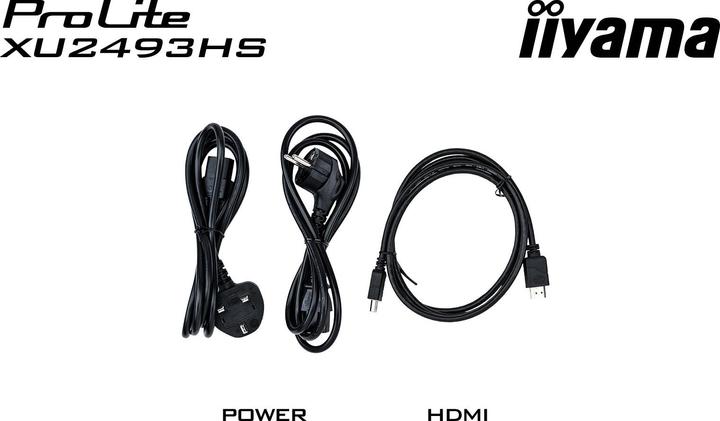 Actual product image iiyama XU2493HS-B4 VGA,HDMI,DP (1920 x 1080 pixels, 24")