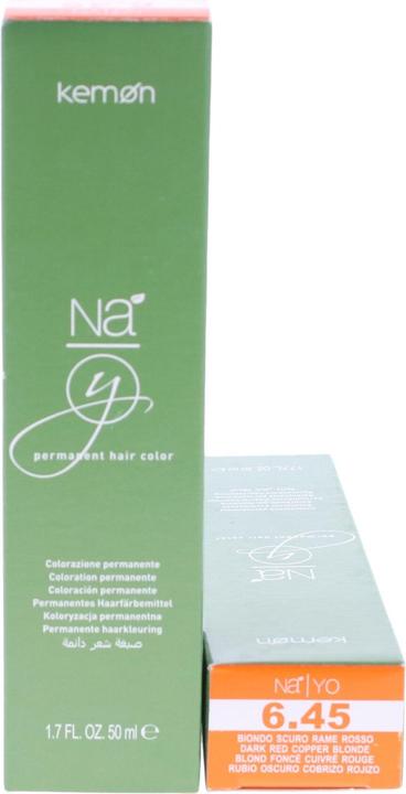 Actual product image Kemon Nayo Perm Hair Dye Color Tube 50ml Copper Brown Blonde K987 (Copper Brown Blonde)
