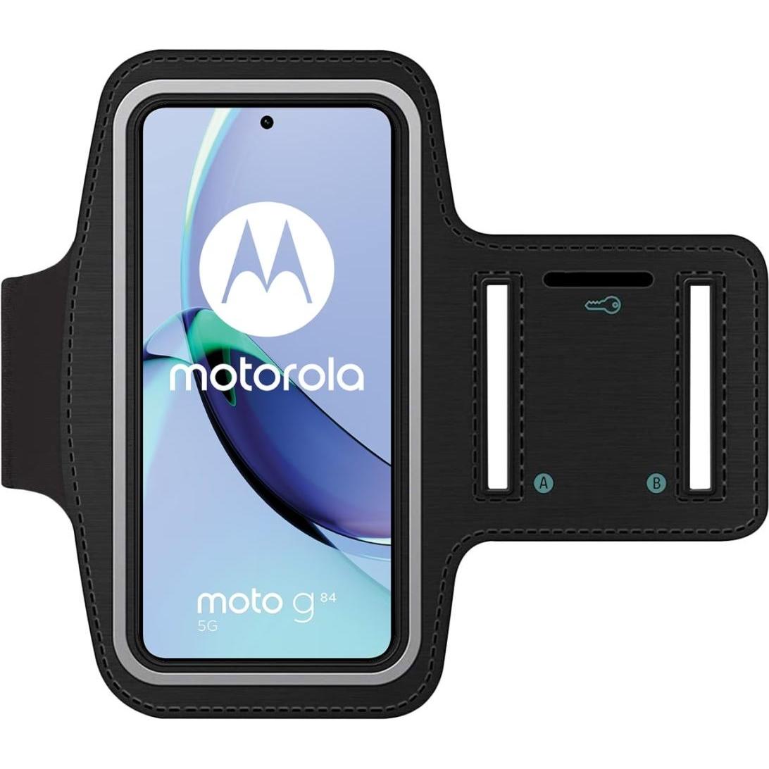 SmartFitness Motorola Moto G84 5G Handy Sport Armband, Smartphone Sportarmband, Schwarz