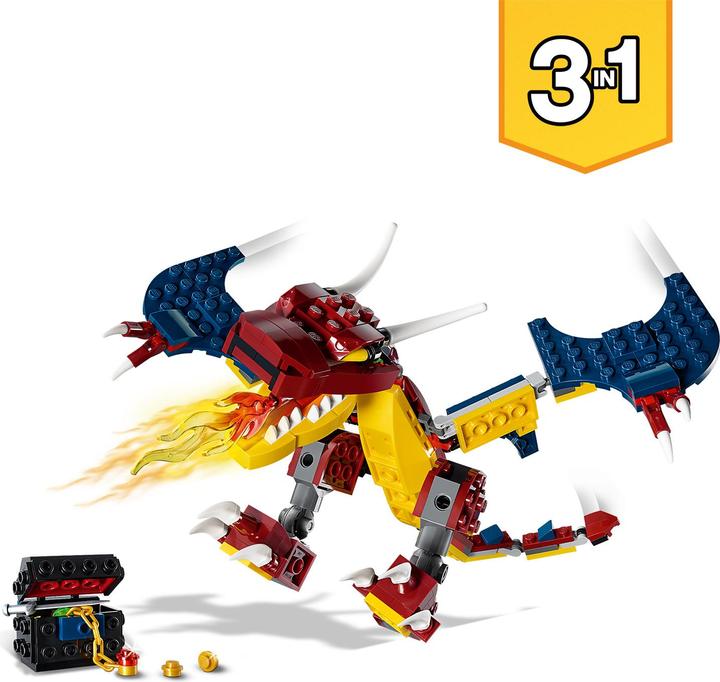Produktbild LEGO Feuerdrache (31102, LEGO Creator 3-in-1)