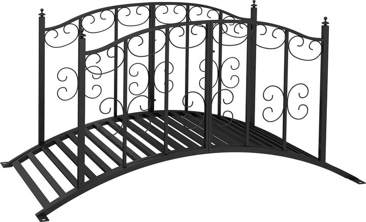 Image du produit Outsunny Pont de jardin avec balustrade ornementale