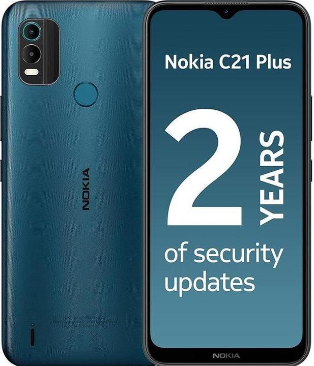 Actual product image Nokia C21 Plus (32 GB, Dark cyan, 6.50", Hybrid Dual SIM, 4G)
