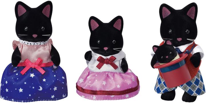 Actual product image Sylvanian Families Midnight Cat Family