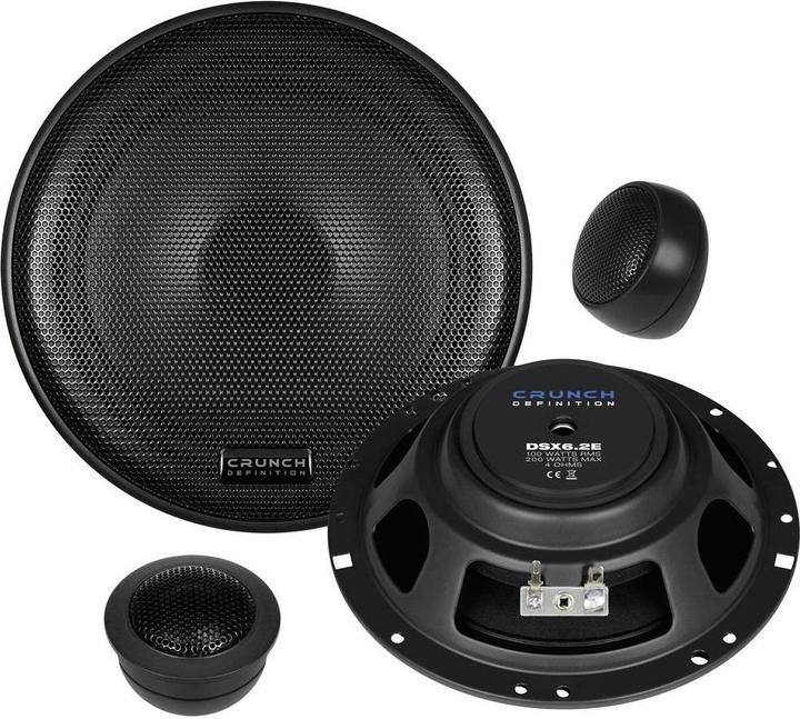 Image du produit Crunch DSX6.2E Jeu de haut-parleurs encastrables à 2 voies 200W Contenu : 1pc. (200 W)