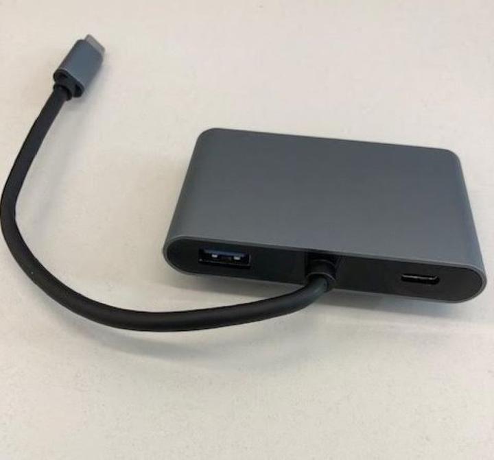 Produktbild Hermex USB-Hub 5in1 USB-C in/out USB-A 3.0 2x HDMI 4K VGA (USB-C, 5 Ports)