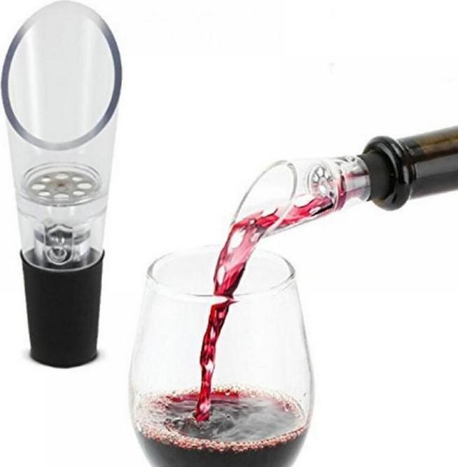Actual product image PhoneLook Bouchon aérateur et verseur filtre carafe à vin (Wine stopper)