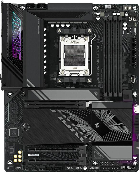 Actual product image Gigabyte X870E AORUS ELITE WIFI7 (AM5, AMD X870E, ATX)