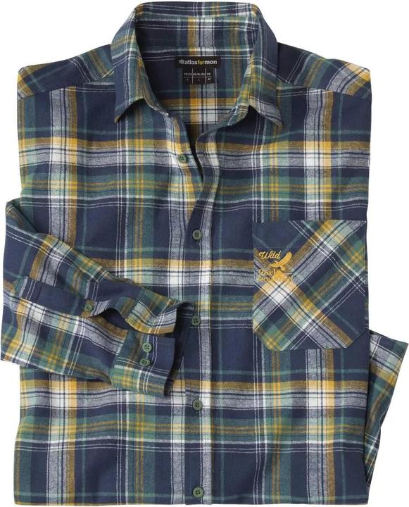 Immagine prodotto Atlas For Men Camicia A Quadri Dettaglio Ricamato Uomo (5XL)