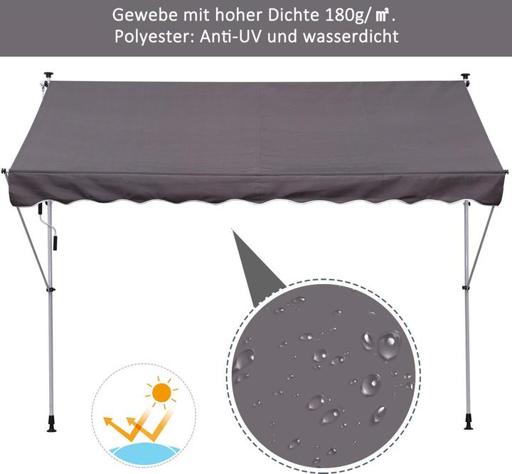 Actual product image Outsunny Clamping awning (2 m)