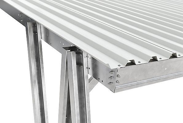 Image du produit kaiserkraft Fahrzeugüberdachung EcoCover für 2 Stellplätze mit Stahldach